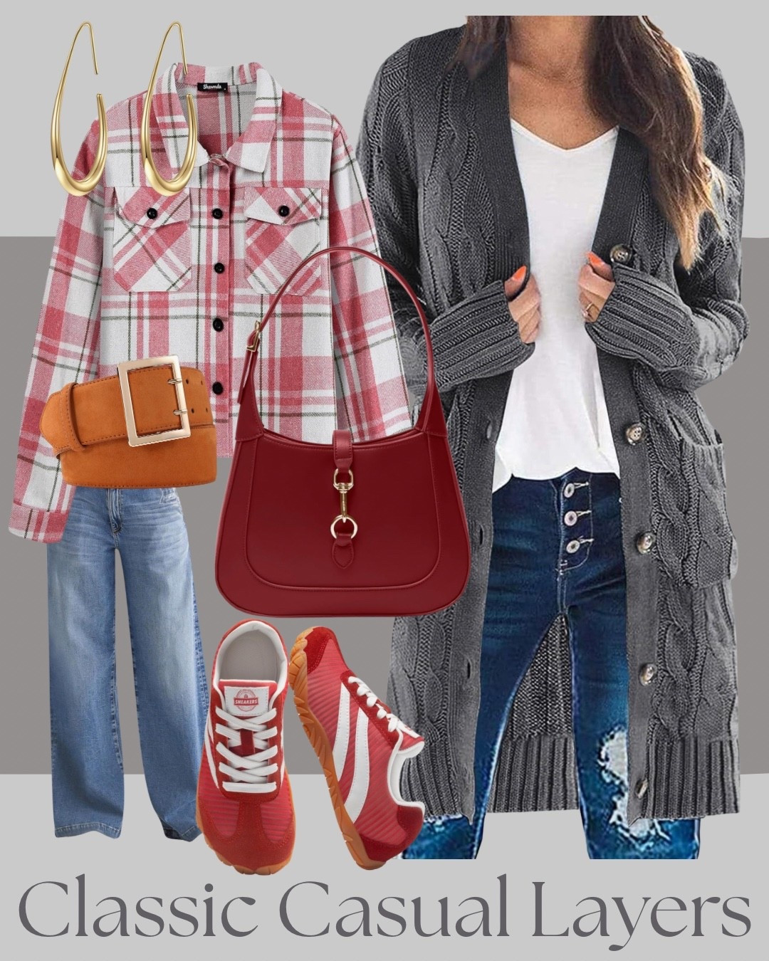 Classic casual layered outfit with a plaid shirt jacket. Cozy layers, straight-leg jeans, and sneakers make this an easy outfit for everyday wear.

#LTKStyle #LTKFinds #LTKLayers #LTKSeasonal #LTKUnder100

#LTKootd