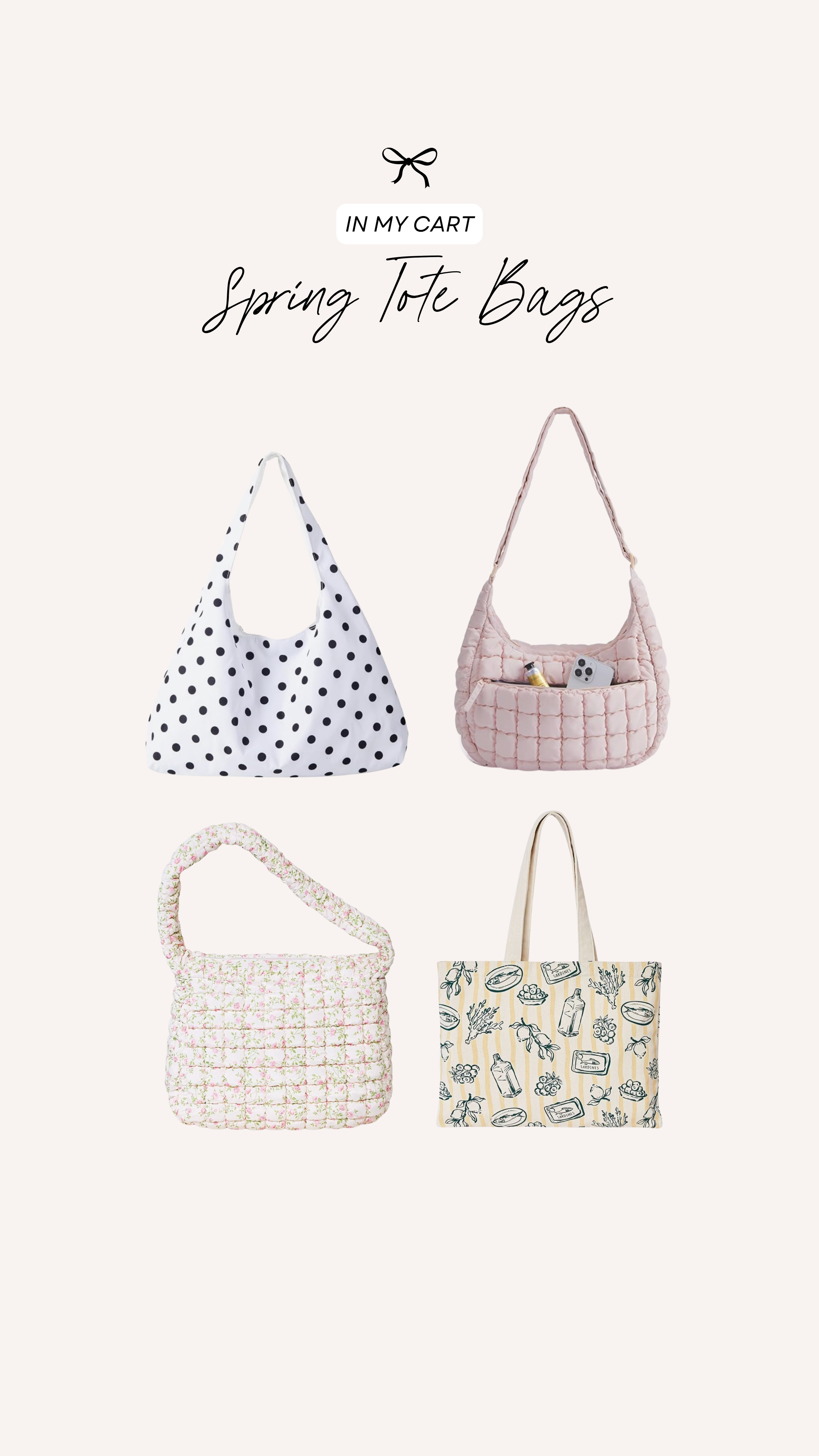 SO many cute tote bags for summer right now!

target bags, amazon bags, summer tote bags, affordable summer accessories 

 #LTKmomlife