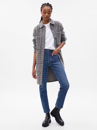 Long Wool Shirt Jacket | Gap (US)