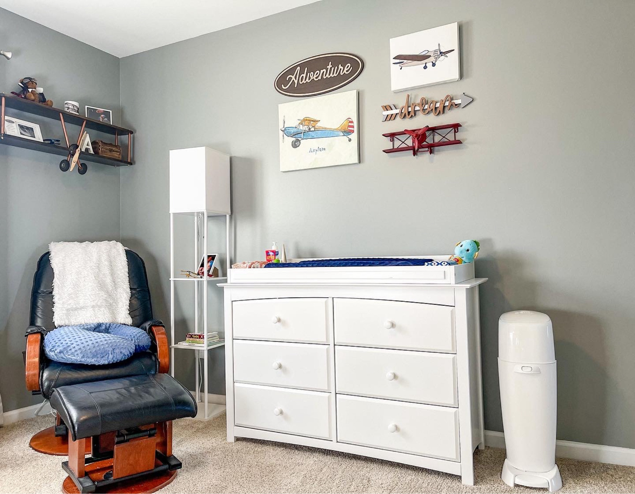 Vintage airplane baby boy nursery 

#airplane #airplanes #vintageplane #kidsbedroom #babybedroom #nursery #babyboy #boy #boynursery 

#LTKHome #LTKBaby #LTKKids