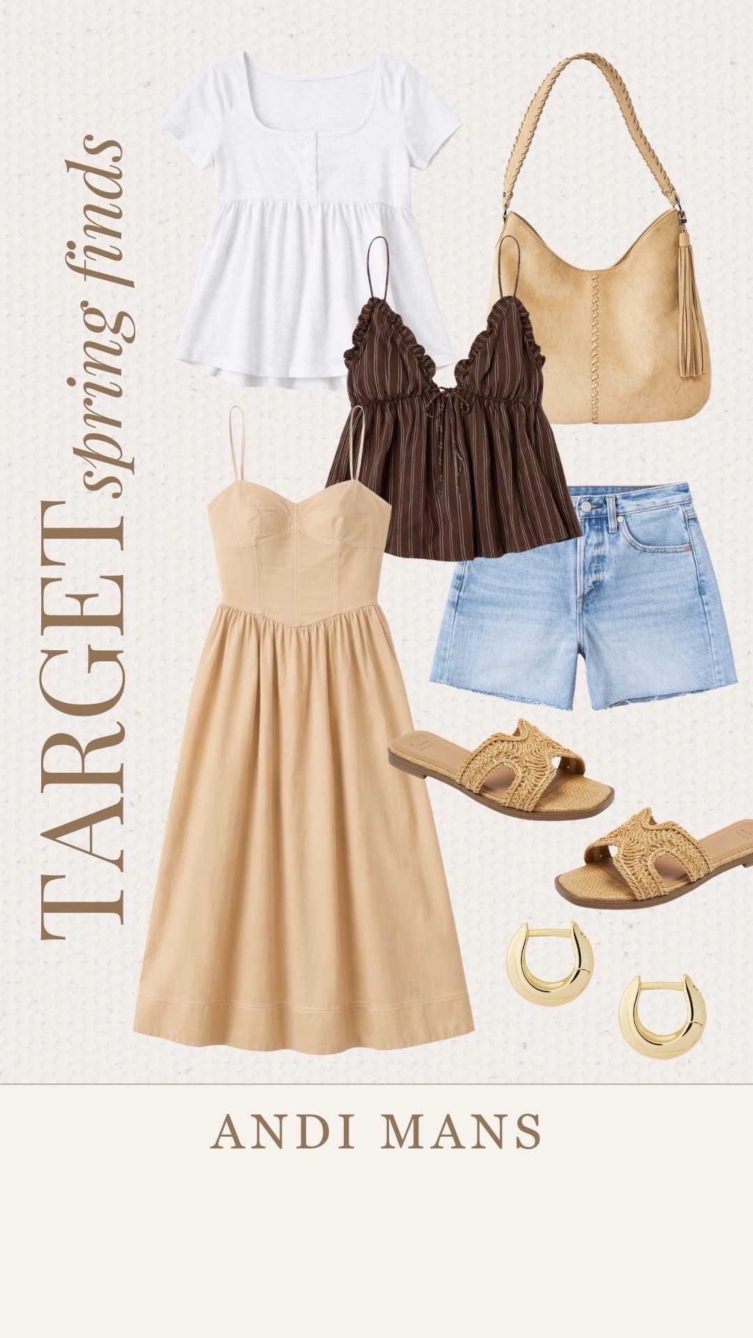 I can't believe these are Target. I love these classic jean shorts and neutral tops. Add these woven slides and gold accessories to complete the look. 




#LTKgrwm #LTKootd #LTKdayinmylife