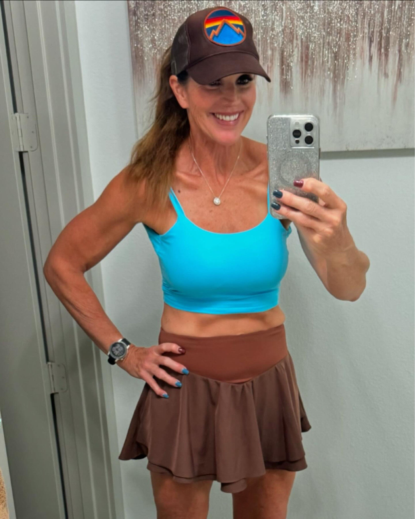 Awesome Amazon finds and Aviator
Nation hat! 💪🏼🏃🏻‍♀️🫶🏻🩵🤎🩵🤎

#LTKActive #LTKOver40 #LTKFindsUnder50