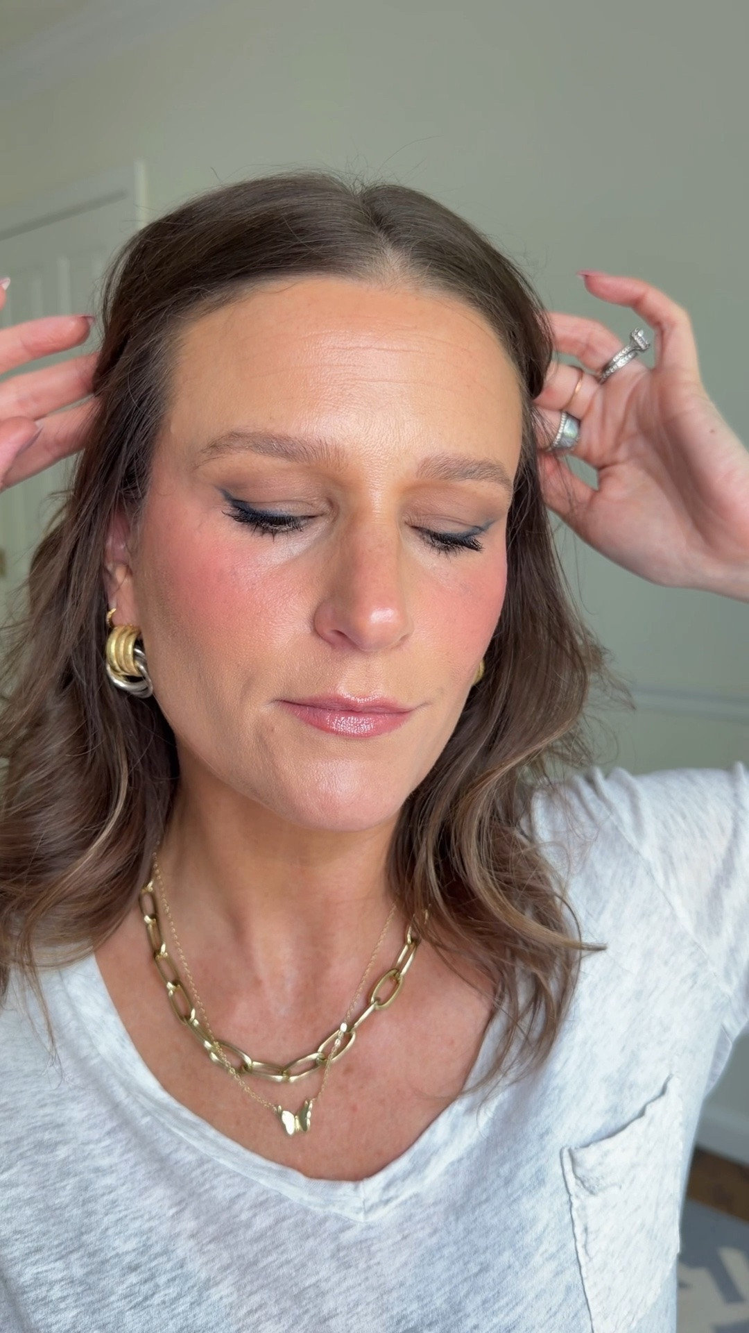 Blue eye makeup is having its moment, and if you want to add the color in a subtle way, try a blue eyeliner!  I’m using the Sarah Creal Eye Pencil in the color maritime which is a beautiful midnight navy with hints of silver.  These eyeliners are made for women 40+ as they glide on smoothly and are smudge proof and transfer proof.

#LTKgrwm #LTKOver40 #LTKBeauty