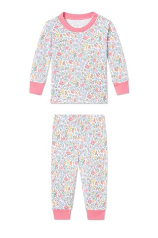 Baby Long-Long Set in Elizabeth Floral | LAKE Pajamas