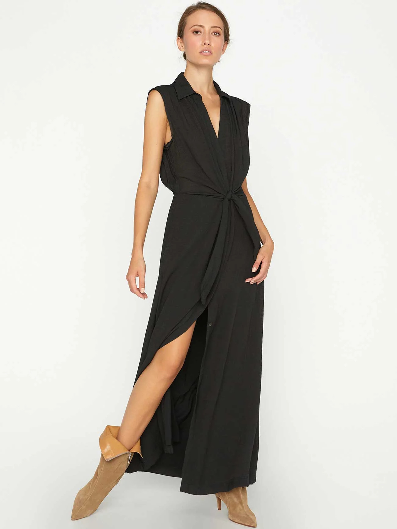 Brochu Walker Women's Madsen Sleeveless Maxi Dress, Black | Brochu Walker