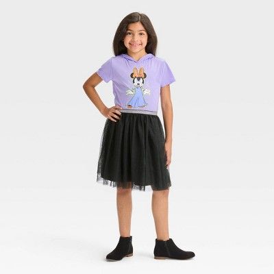 Girls' Minnie Mouse Halloween Dress - Purple | Target