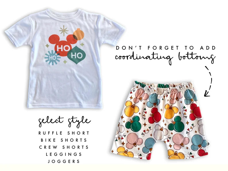 Disney Kids Christmas Set, Very Merry Christmas Outfit, Mouse Christmas Set,disney Vacation Outfi... | Etsy (US)