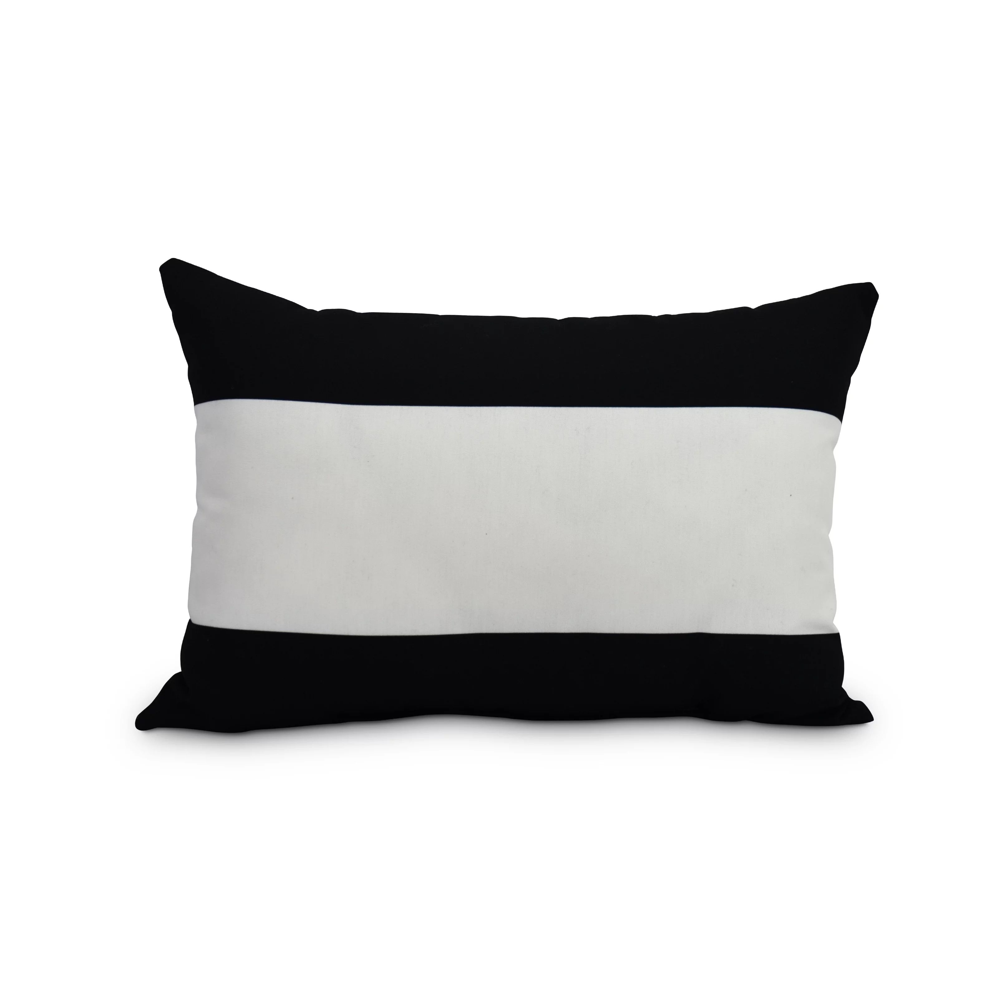 Simply Daisy, 14" x 20" Black Decorative Striped Outdoor Throw Pillow | Walmart (US)