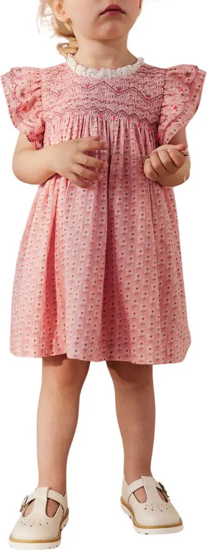 NEXT Kids' Smocked Bodice Floral Cotton Dress | Nordstrom | Nordstrom