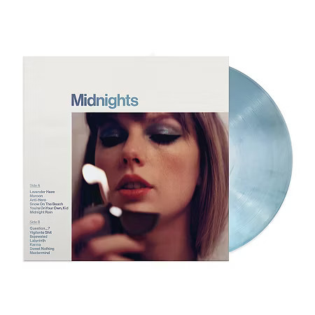 Taylor Swift-Midnights (Moonstone Blue Edition) LP-Vinyl, One Size, Multiple Colors | JCPenney