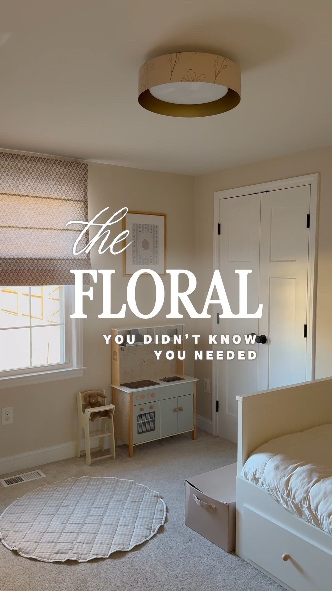 How adorable are these floral Roman shades in my little girls bedroom 😍 Twopages is forever my go to when it comes to custom window treatments 👏

Details:

Outside mount
(From the design contest 2025) 
Style # RH-BP1
Color: Stone Grey
Privacy lined
Cordless

Use code MIRANDASHELL for 24% off your purchase 🫶

#LTKKids #LTKBaby #LTKHome