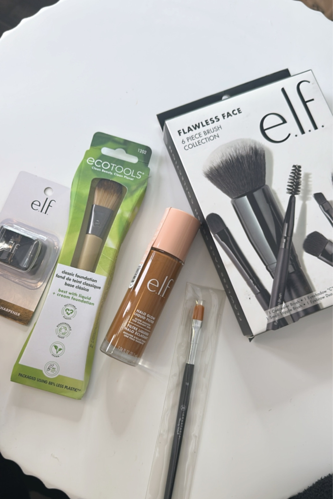 Elf makeup, affordable makeup, makeup brush, sharpener, foundation, halo glow filter 

#LTKbeauty #LTKfindsunder50