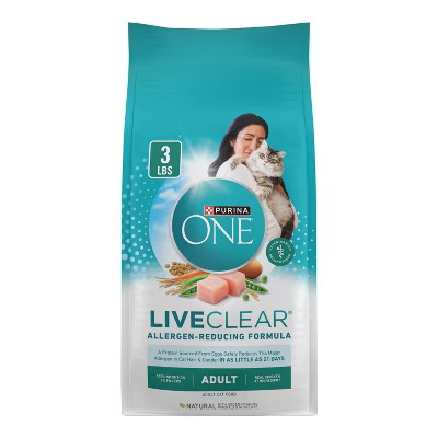 Purina ONE LiveClear Chicken Flavor Adult Dry Cat Food - 3lbs | Target