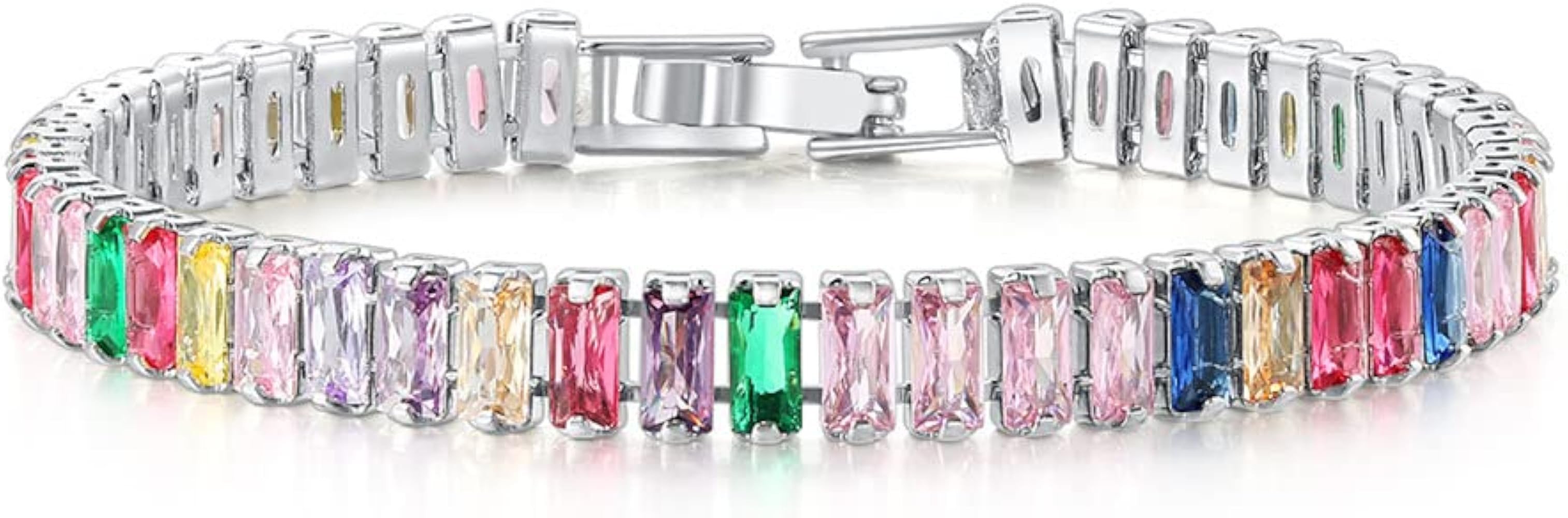 Adjustable Tennis Bracelets for Women Teen Cubic Zirconia Bracelet | Amazon (US)