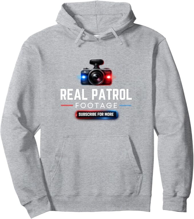 Real Patrol Footage Dash Cam Graphic Pullover Hoodie | Amazon (US)