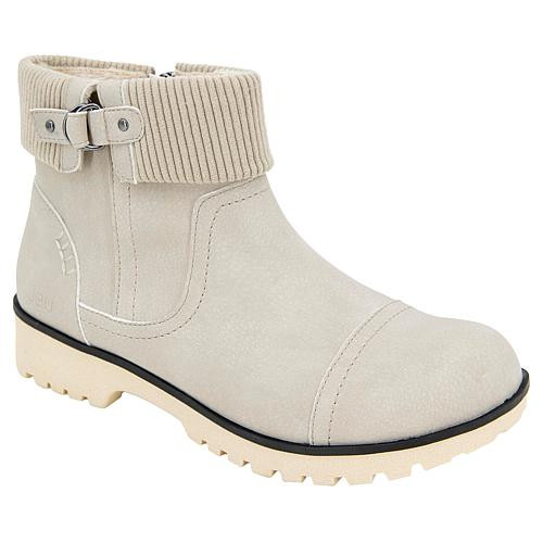 Jambu JBU Karissa Water-Resistant Ankle Boot with Zipper Closure - Stone White - Size 7 1/2-w | HSN