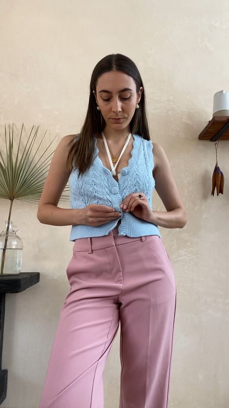 pastel outfit, summer outfit, summer vibes, holiday outfit, pinterest aesthetic, summer inspo, trending outfits, style inspo, ootd, outfit inspo, vest, tailored trousers, pink trousers, barbiecore

#LTKSeasonal #LTKeurope #LTKstyletip