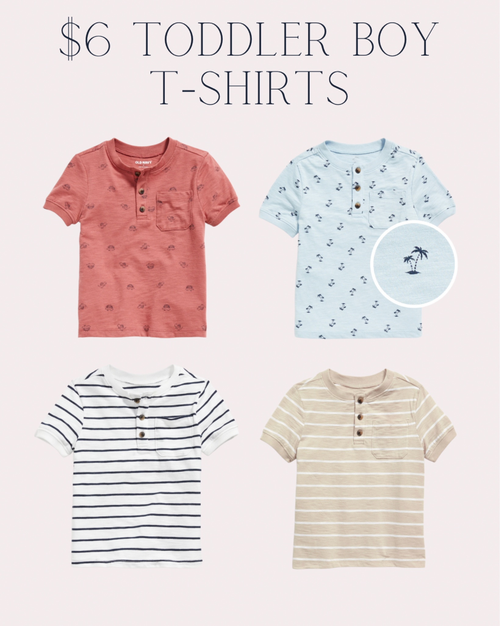 Toddler boys spring summer T-shirts- reduced to $6!

Toddler boy clothes / spring summer vacation tops - Henley T-shirt - neutral boys clothes - striped tee - beach clothes - little boy fashion inspiration - sale alert 

#LTKsalealert #LTKU #LTKkids