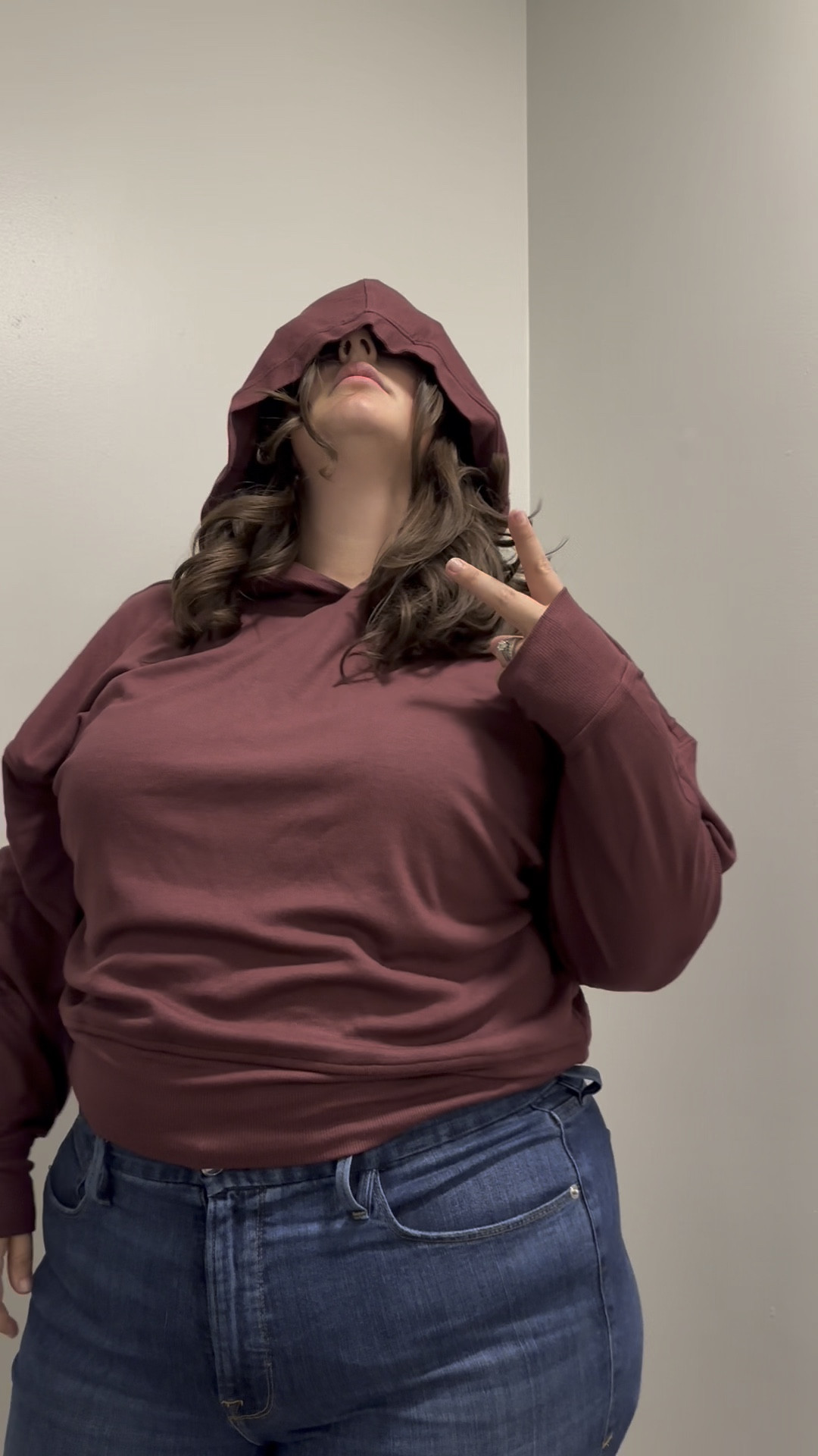 My try-on haul of my newest Nuuds! 
10/10 - Merlot slinky rib hoody & the long sleeve everyday tee in dark cherry! 🍒

Plus, I had on an evergreen bodysuit from last year 🎄

#LTKMidsize #LTKPlusSize #LTKSeasonal