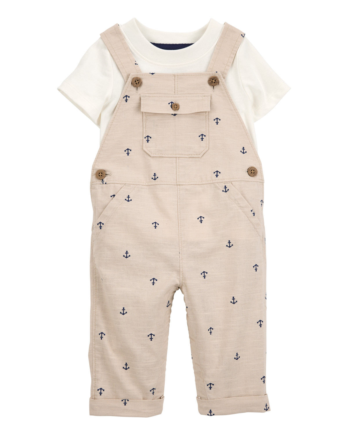 Baby 2-Piece Anchor Tee & Overall Set | Carter's Inc