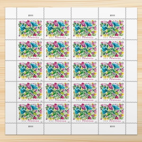 United States Postal Service Celebration Blooms Forever Postage Stamps Flowers, Garden, Love, Wed... | Amazon (US)