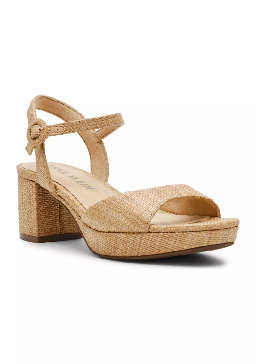 PIPER RAFFIA HEELED SANDALS | Belk