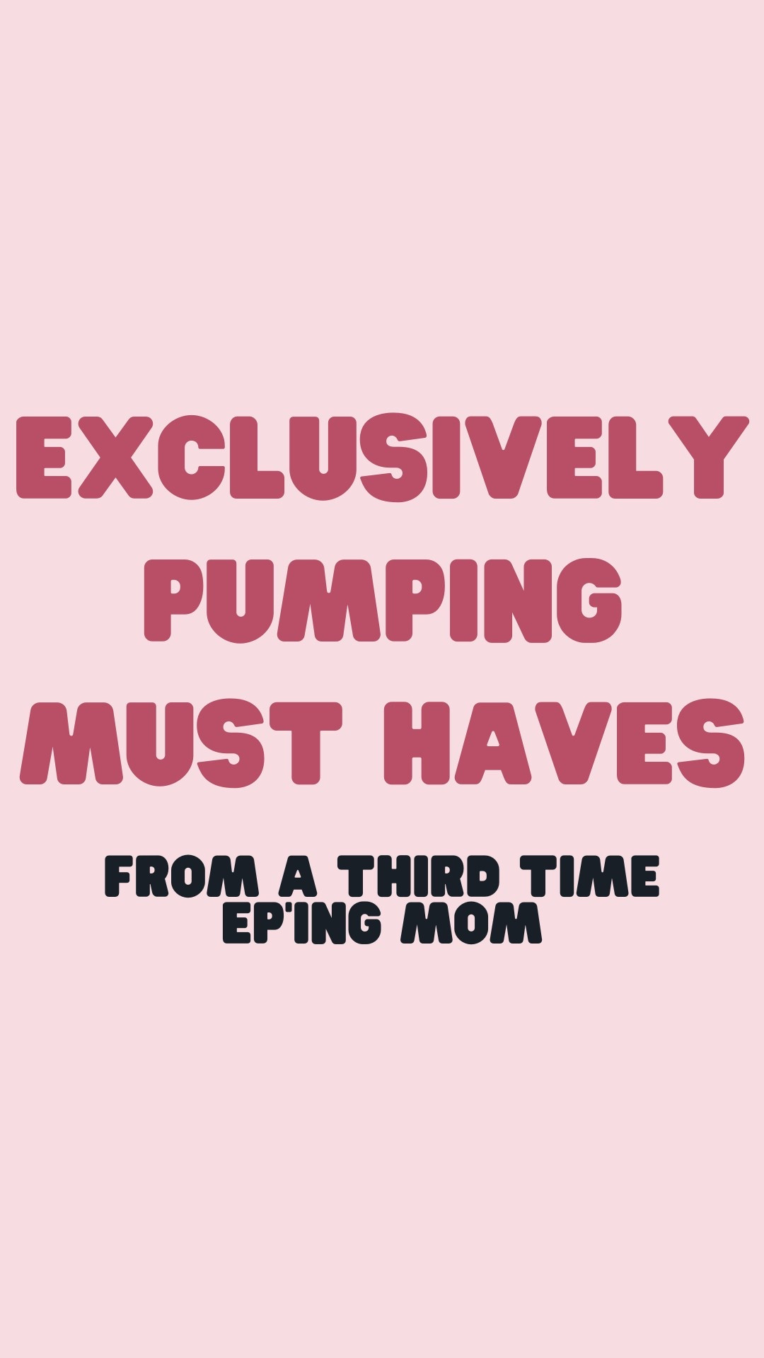 My must have essentials as a third time exclusively pumping mama 

#LTKBump #LTKBaby #LTKKids