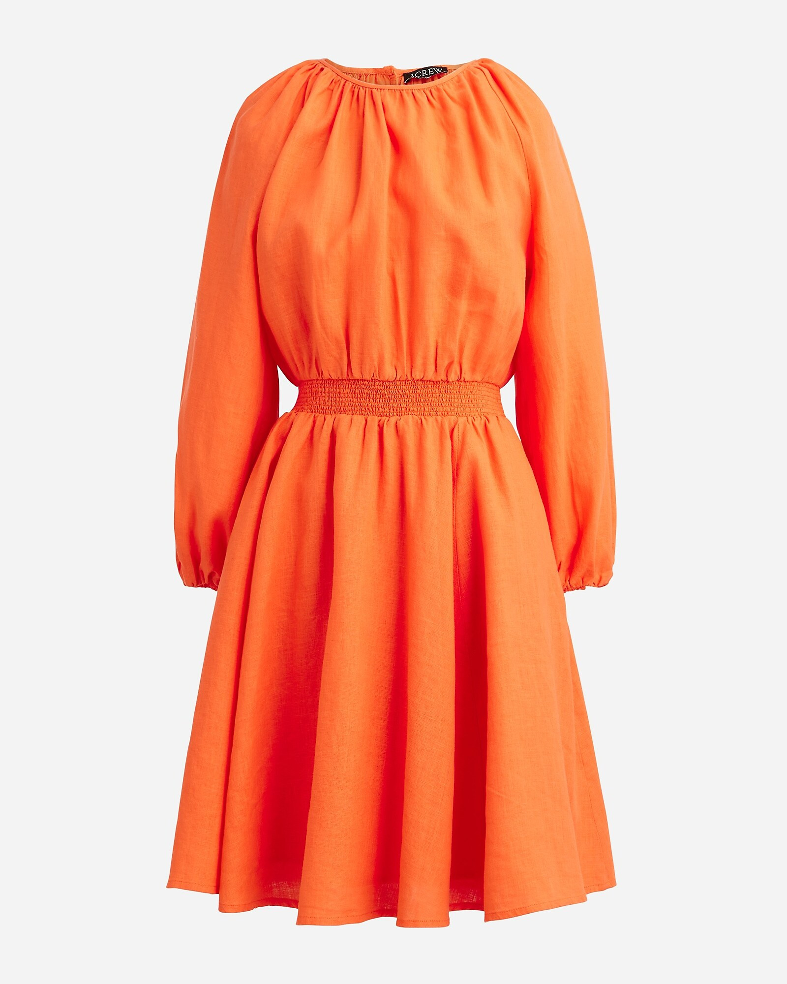 Palermo smocked-waist mini dress in linen | J. Crew US