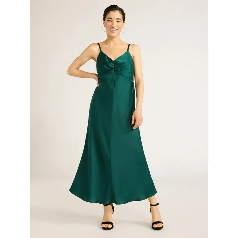 Sofia Jeans Women's and Women's Plus Size Bias Cut Midi Dress, Above Ankle Length, Sizes XS-5X - ... | Walmart (US)