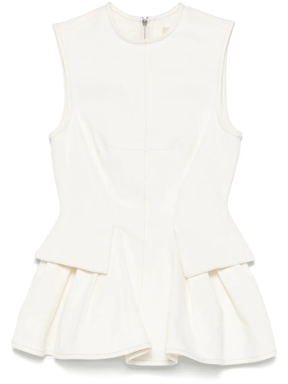 peplum denim top | Farfetch Global