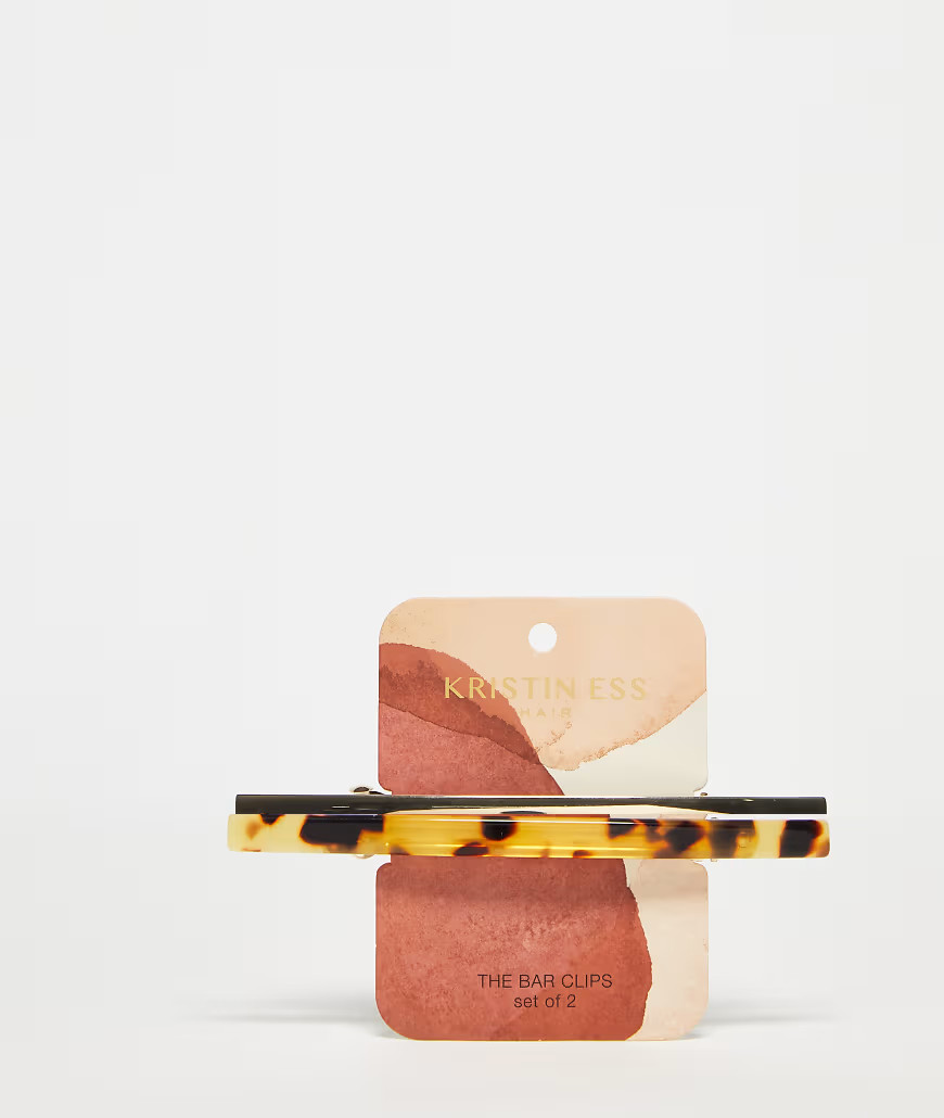 Kristin Ess Hair The Oversized Bar Clips-Neutral | ASOS (Global)