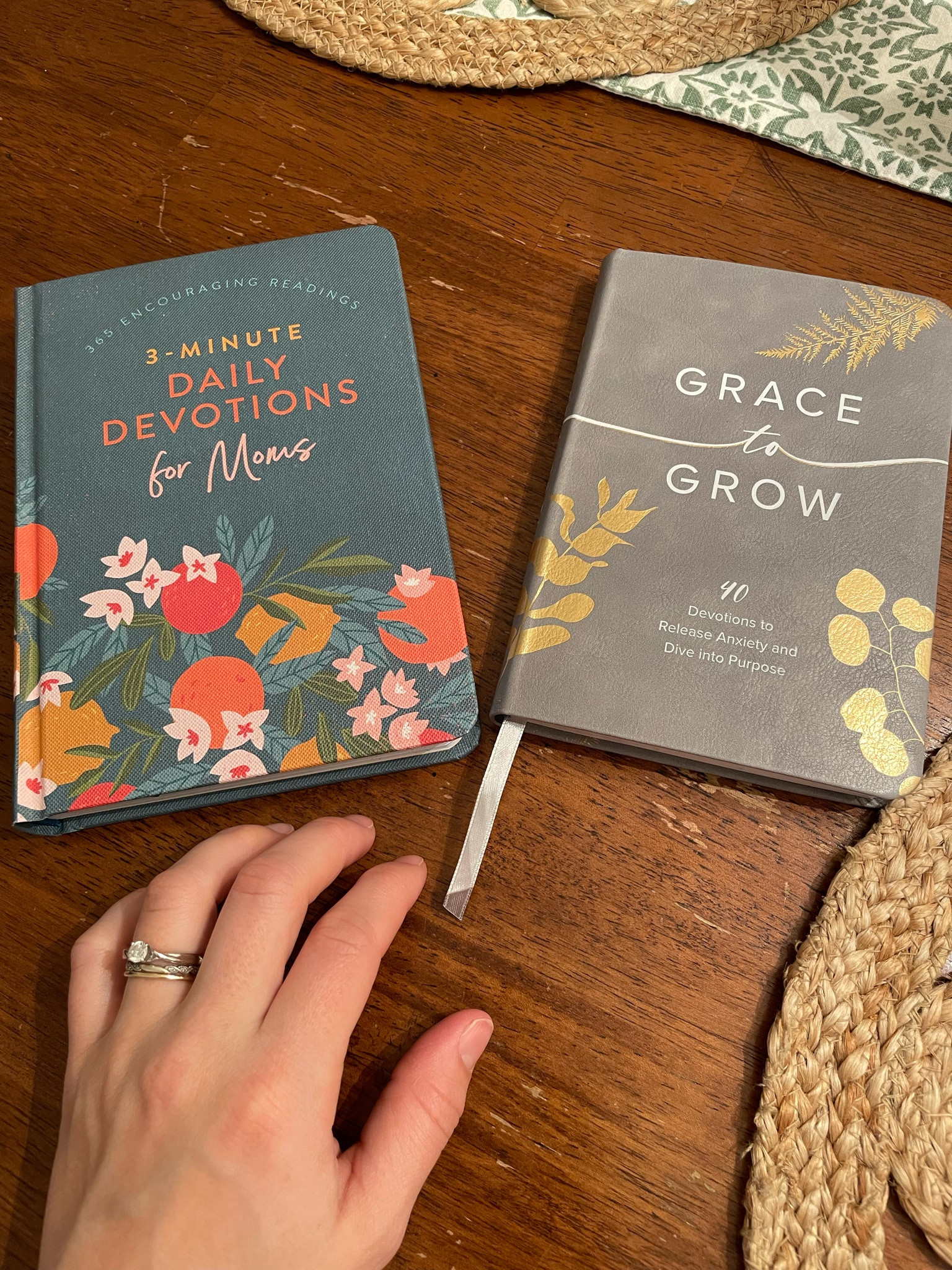Two devotionals I recently picked up for the season of life I’m currently in. Every mom has 3 minutes she can spare a day. I also grabbed this other one for more intentional messages about anxiety and purpose. 🤍 

#LTKFind