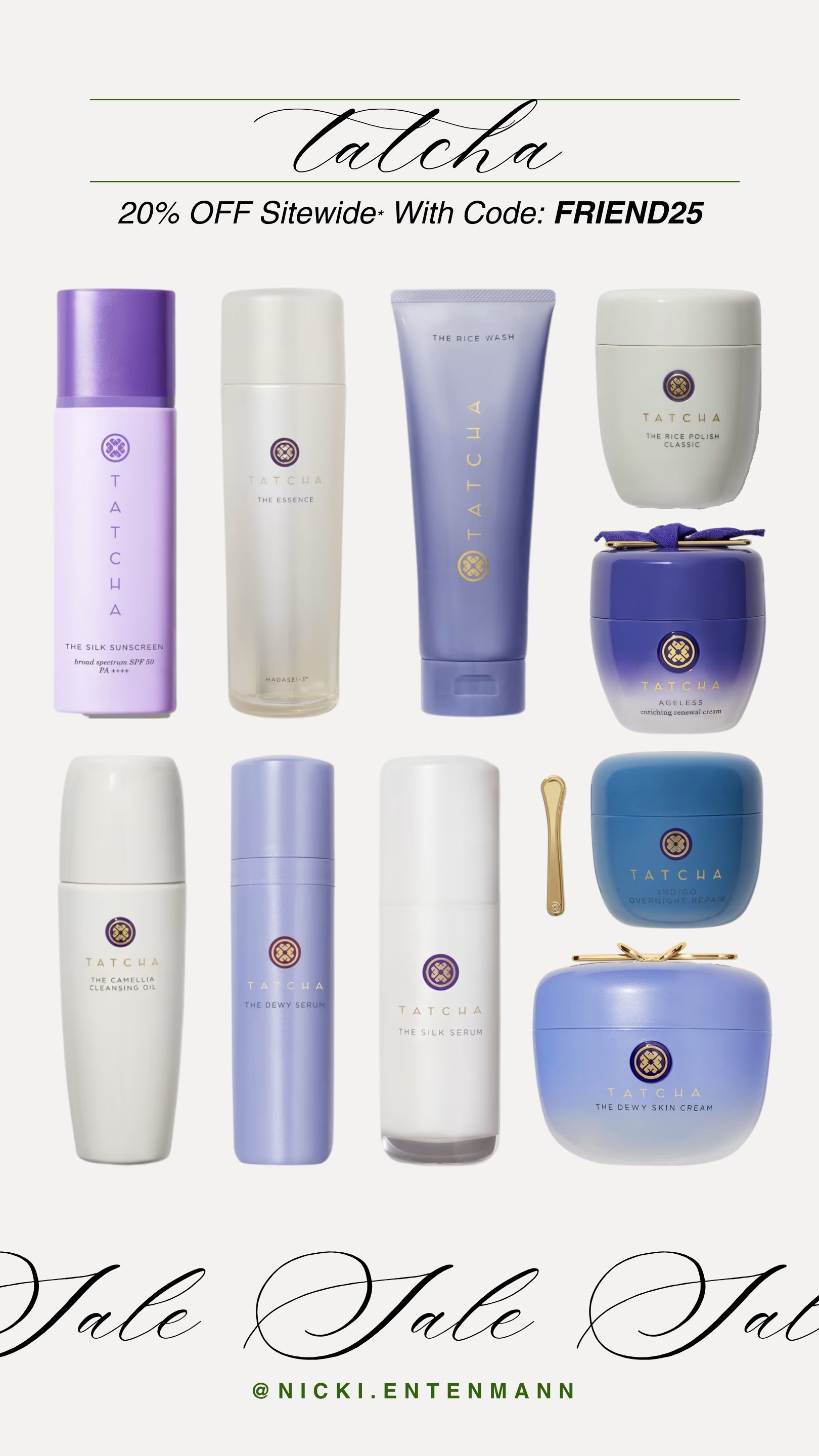 Tatcha’s Friends & Family Sale is here and it’s skincare heaven! Take 20% off sitewide with code FRIEND25 while it lasts 🧖‍♀️💧🌸

Tatcha skincare, face cleanser, moisturizer, Japanese beauty, luxury skincare, dewy skin, anti-aging products, clean beauty, skincare sale, glow essentials 

 #LTKSaleAlert #LTKStyleTip #LTKBeauty
