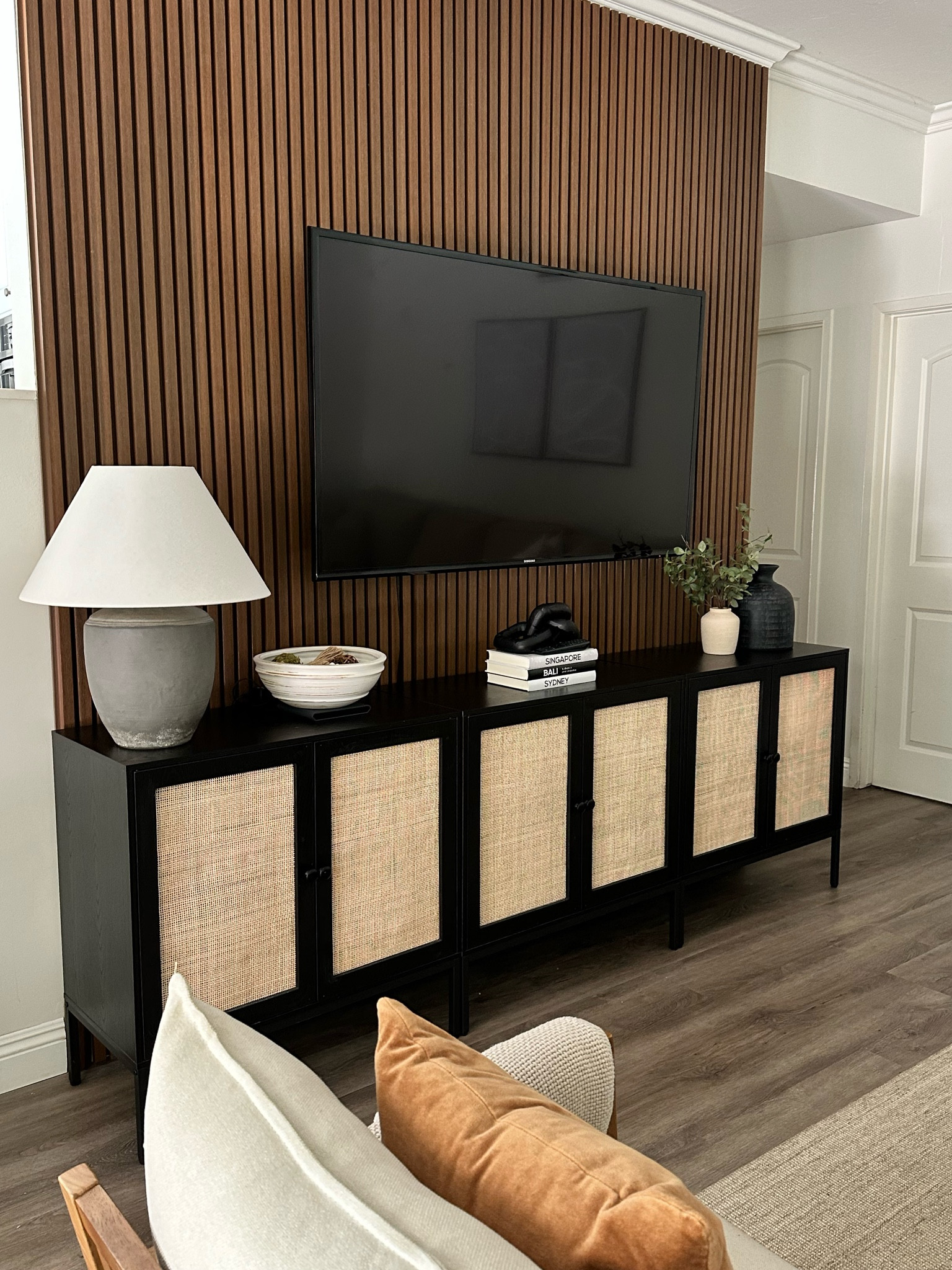 Love how our accent wall turned out!! #home #homedecor 
It gives the space a more modern and cozy look and feel 


#LTKU #LTKHome #LTKStyleTip