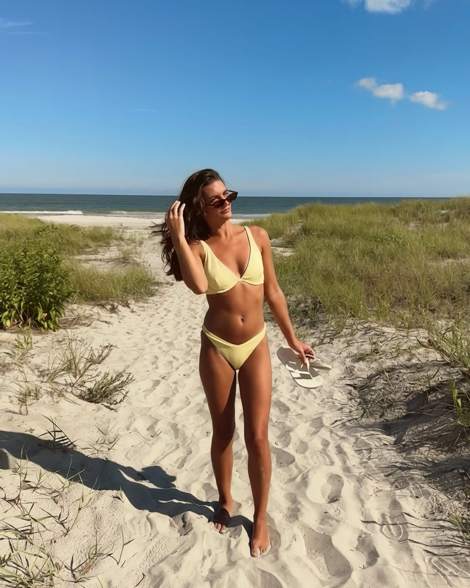 Sunglasses, beach outfit, bikini, butter bikini 🧈

#LTKootd #LTKSaleAlert #LTKSwim
