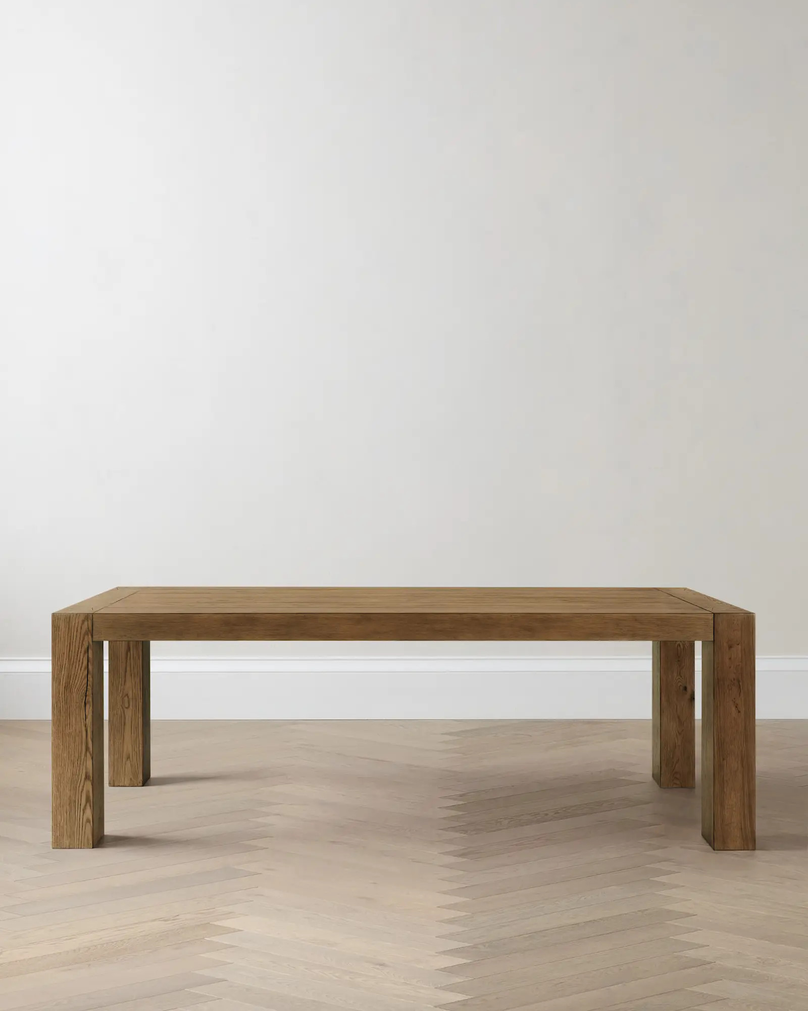 Reclaimed Oak Parsons Dining Table | Quince