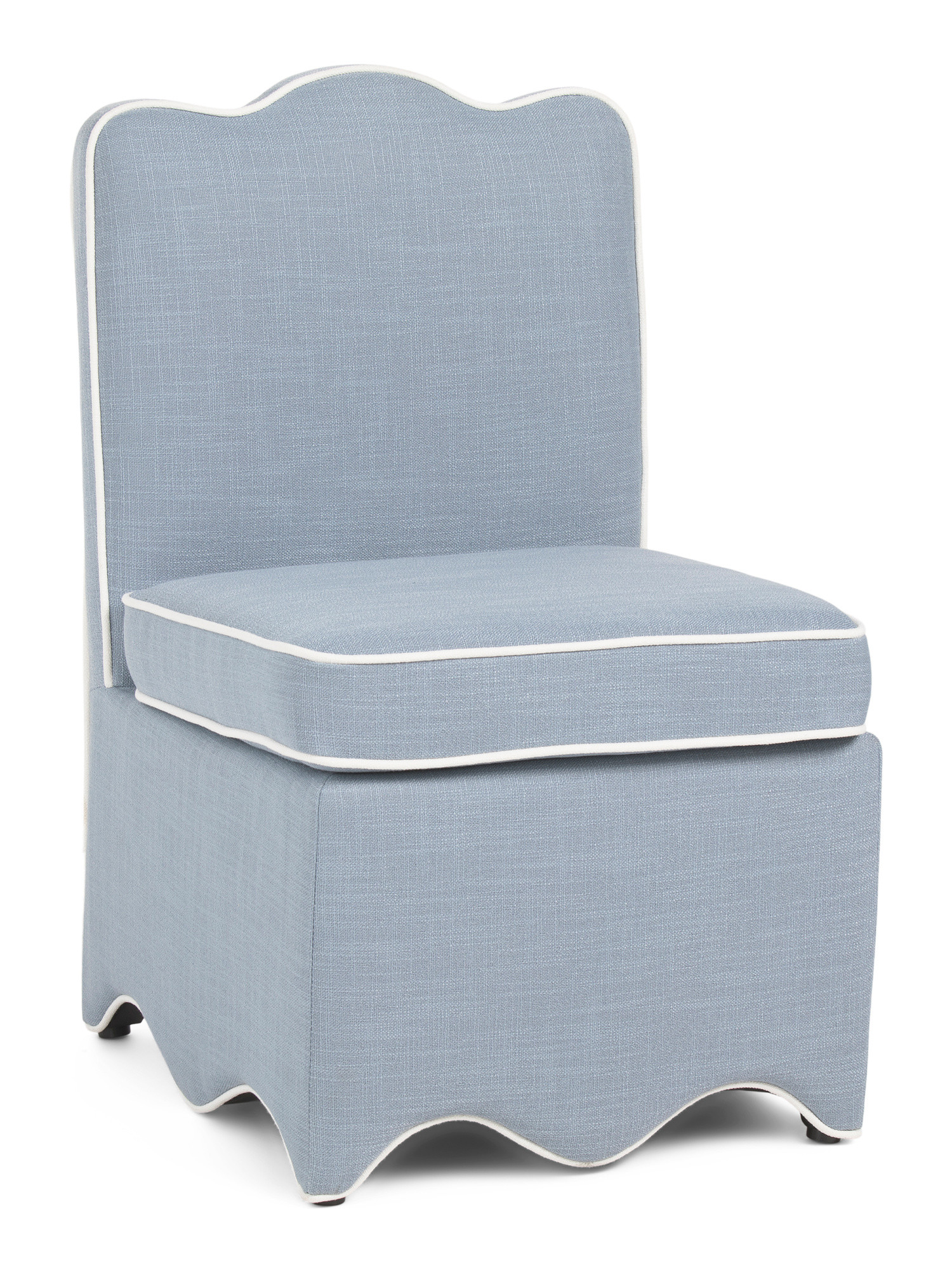 22x32.5x21.5 Scalloped Bottom Skirted Anywhere Chair | TJ Maxx