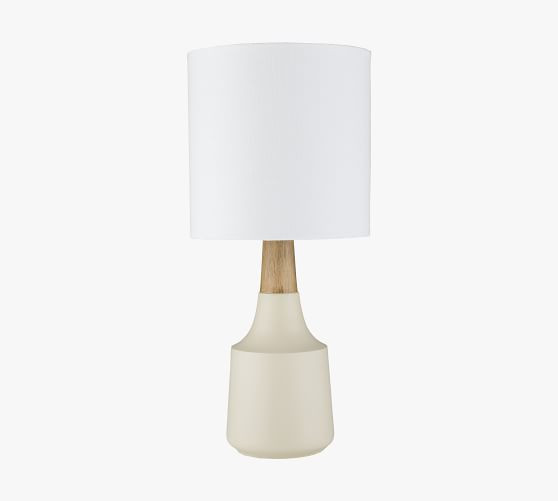 Cowan Petite Ceramic & Wood Table Lamp (18") | Pottery Barn (US)