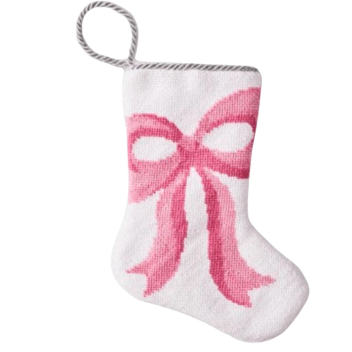 Hazen- A Pretty Pink Bow Stocking | The Well Appointed House, LLC