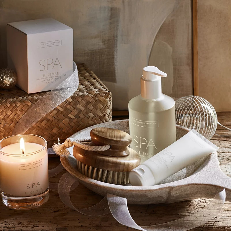 Spa Restore Wellness Basket | The White Company (UK)