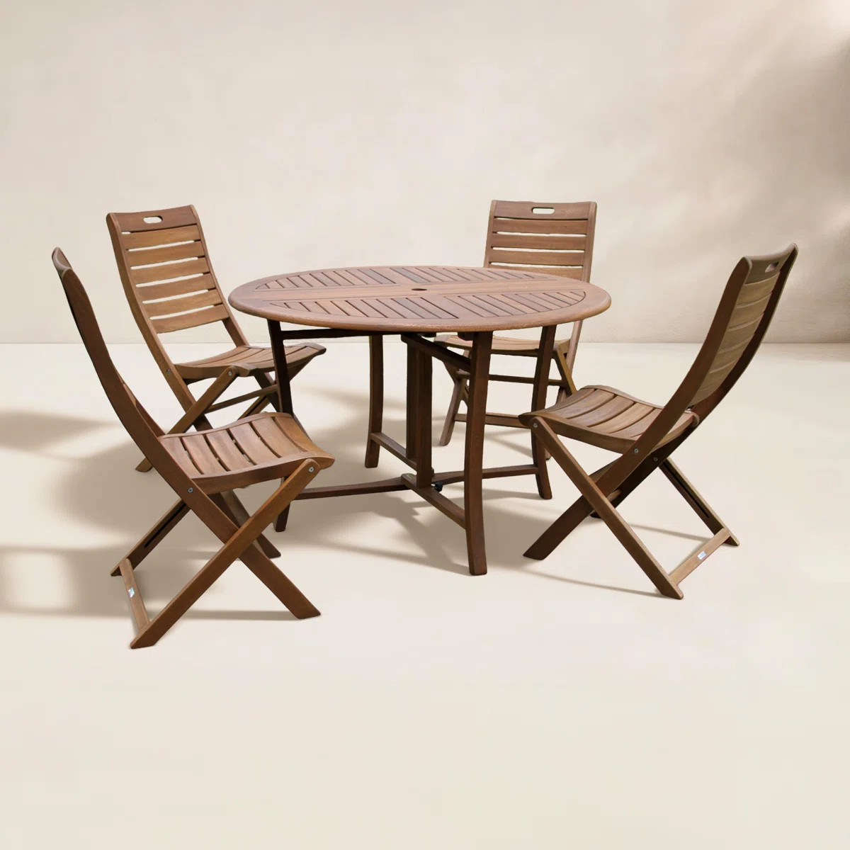 Birch Lane\u2122 Kinsler Round 4 - Person Dining Set & Reviews | Birch Lane | Birch Lane