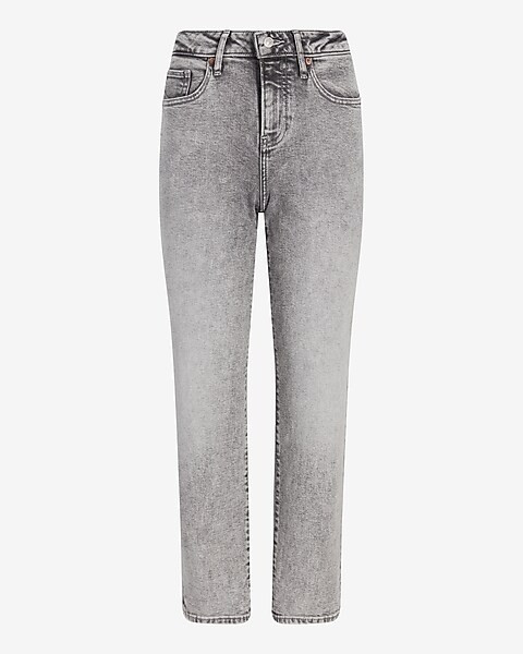 Mid Rise Gray Boyfriend Jeans | Express