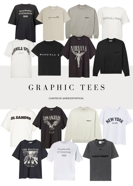 Here is a selection of my favourite graphic tees and sweatshirts at the moment from both high-street and luxury brands. I love graphic tees as they always give an effortless, cool-girl vibe!

Graphic T-Shirt, Sweathsirt, Essentials, Fear of God, H&M, Selfridges, Nirvana, Jil Sander, Adanola

#LTKeurope #LTKFind #LTKSeasonal