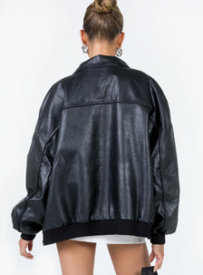 Goldsmith Faux Leather Bomber Jacket Brown | Princess Polly US