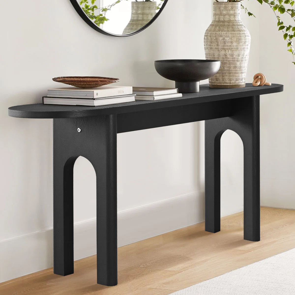 Acantha 60" Ovalentry Manufactured Wood Console Table | Wayfair North America