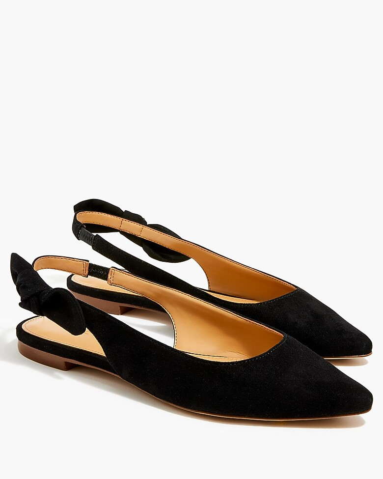 Bow slingback flats | J.Crew Factory