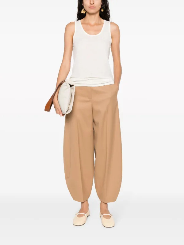 scoop-neck ribbed tank top | Farfetch Global