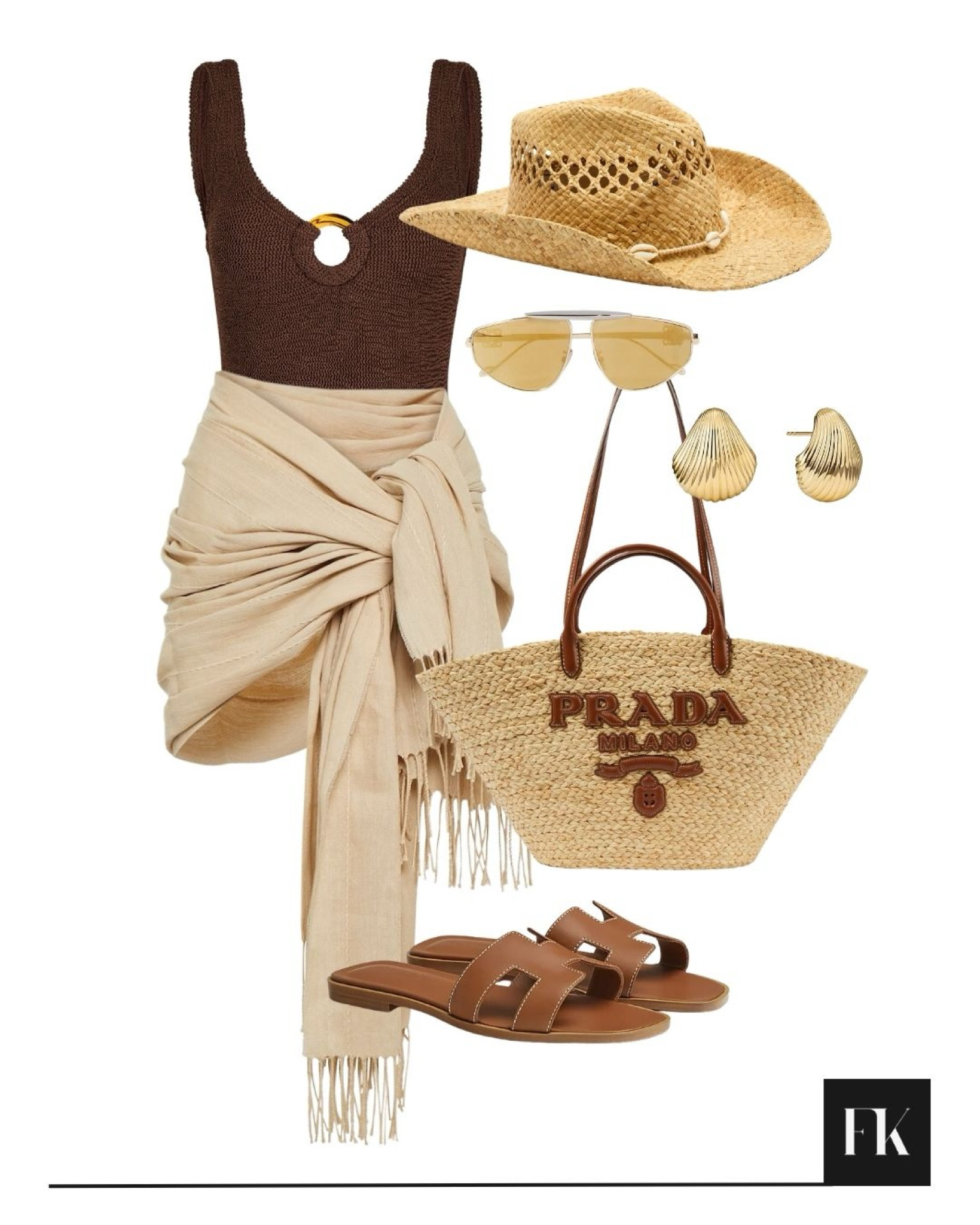 Happy Holidays Newsletter ☀️🐚 Brown tan neutral swimwear beach look

#LTKswimwear #LTKluxury #LTKsummer