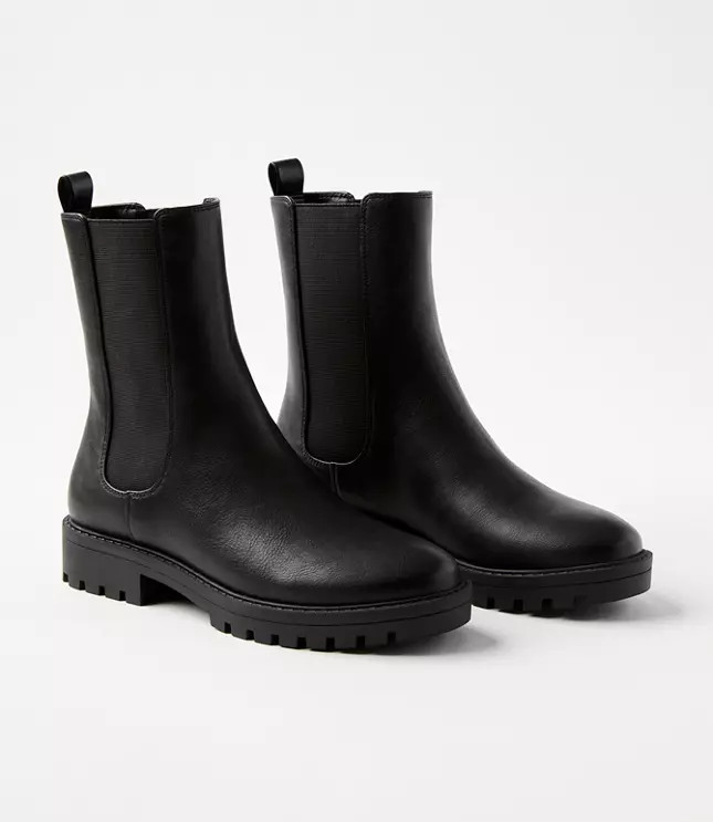 Lug Sole Chelsea Boots | LOFT