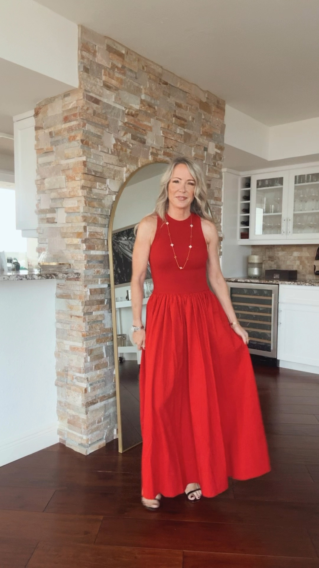 A perfect Moses media red dresss

#LTKOver40 #LTKVideo #LTKStyleTip
